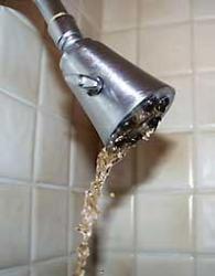 low water pressure can cause a shower to dribble instead of spray